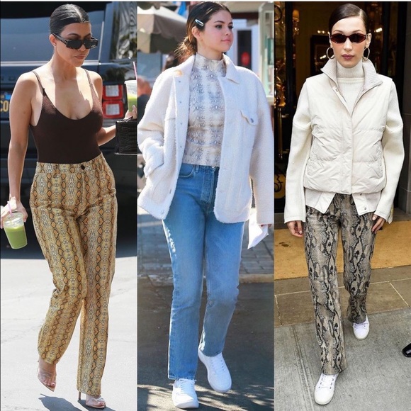 NEW ⭐️ $1,000 J Brand Python Leather pants - Picture 11 of 12